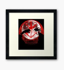Blood moon guts and wolf Framed Print