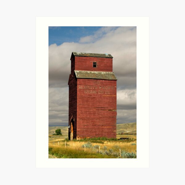 Grain Elevator Dorothy, Alberta Art Print