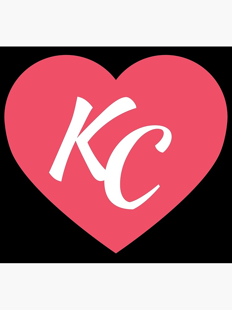 Royal Blue KC Heart, I love Kansas City Sticker for Sale by MB Design