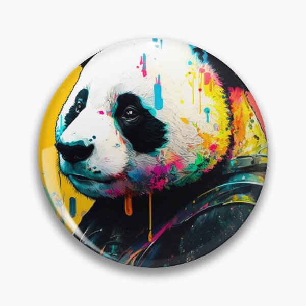 Item preview, Colorful Artistic Panda Circle #4 designed and sold by Artistic Pandas.