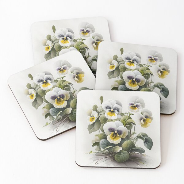 Item preview, White Violas  designed and sold by Vanover Designs.