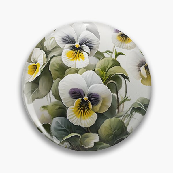 Item preview, White Violas  designed and sold by Vanover Designs.