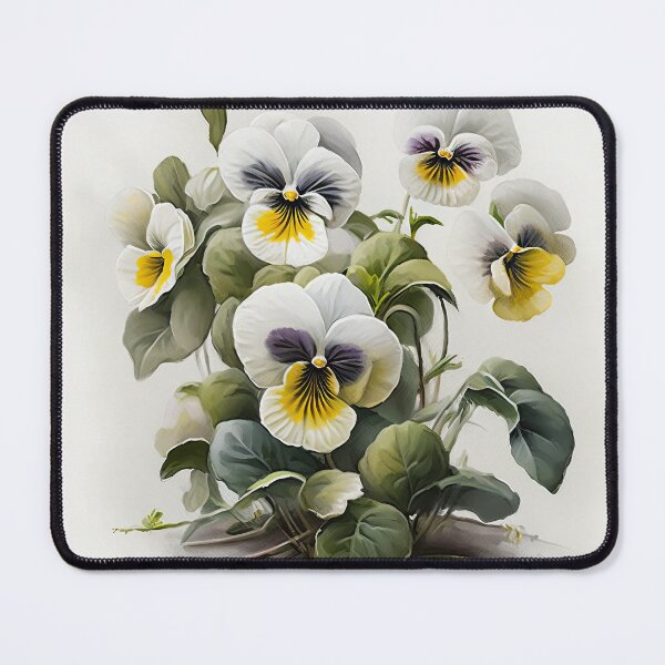 Item preview, White Violas  designed and sold by Vanover Designs.