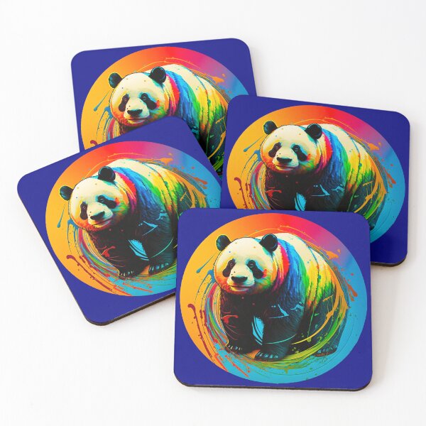 Item preview, Colorful Artistic Panda Circle #5 designed and sold by Artistic Pandas.
