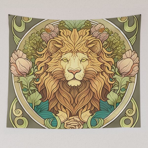 Item preview, Flora Lion designed and sold by MachineMadeArt.
