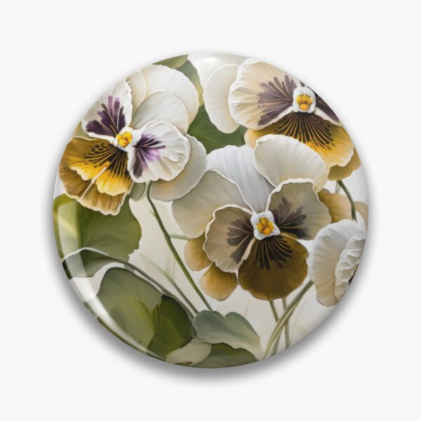 Item preview, White Violas  designed and sold by Vanover Designs.