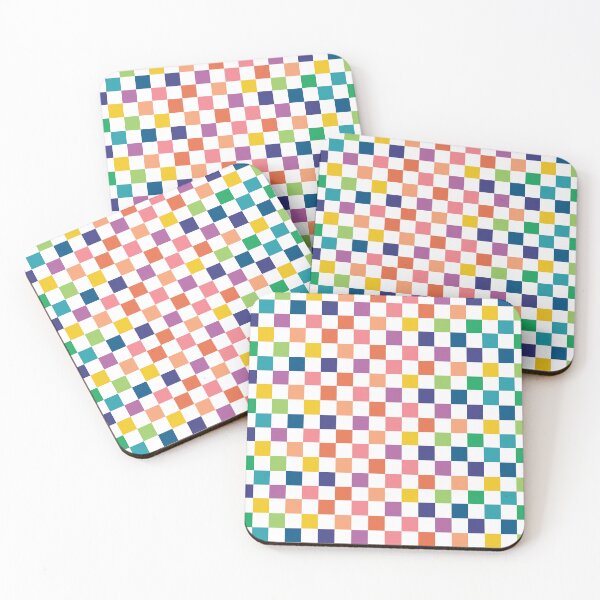 Item preview, Geometric rainbow square shapes designed and sold by flamendes.
