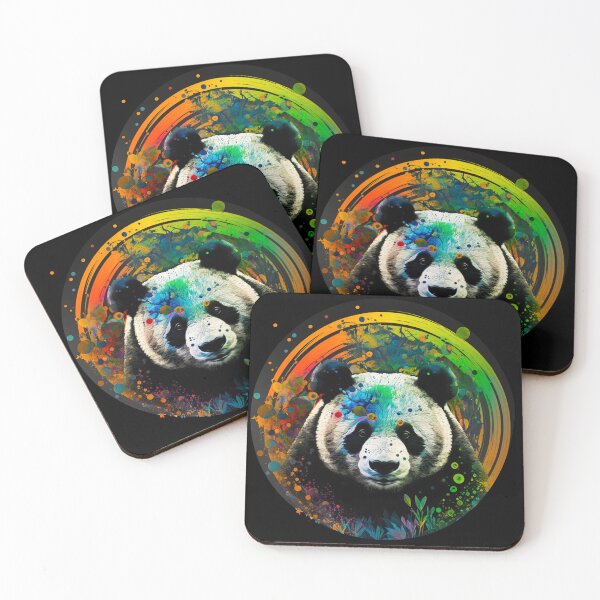 Item preview, Colorful Artistic Panda Circle #6 designed and sold by Artistic Pandas.