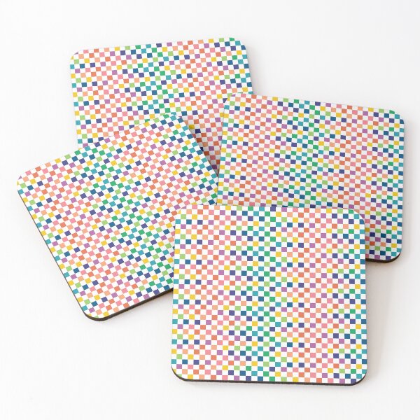 Item preview, Geometric rainbow square shapes 2 designed and sold by flamendes.