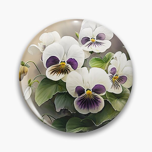 Item preview, White Violas  designed and sold by Vanover Designs.