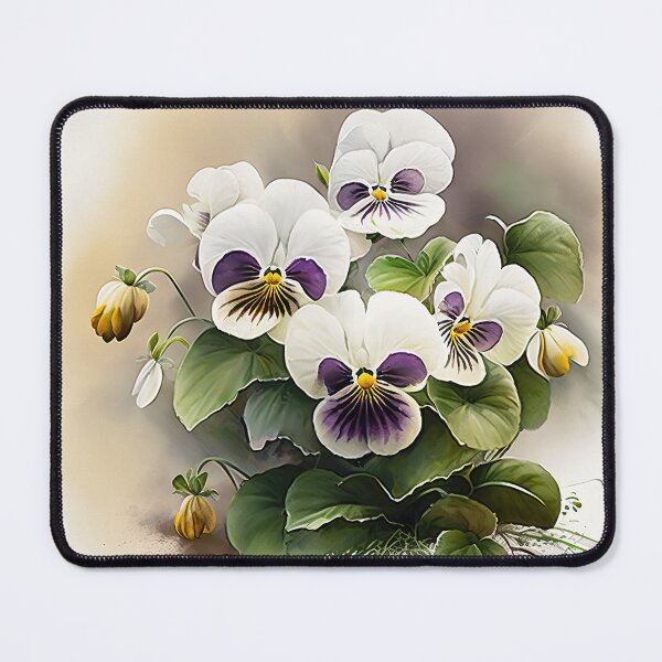 Item preview, White Violas  designed and sold by Vanover Designs.