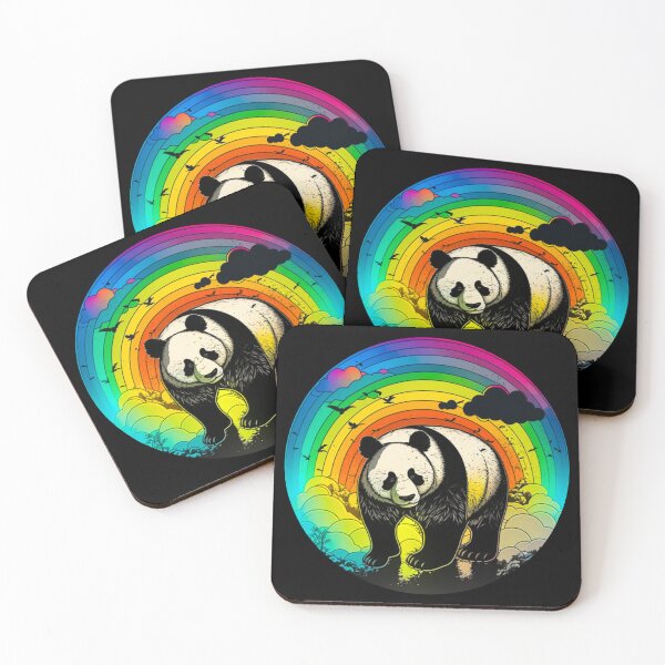 Item preview, Colorful Artistic Panda Circle #7 designed and sold by Artistic Pandas.