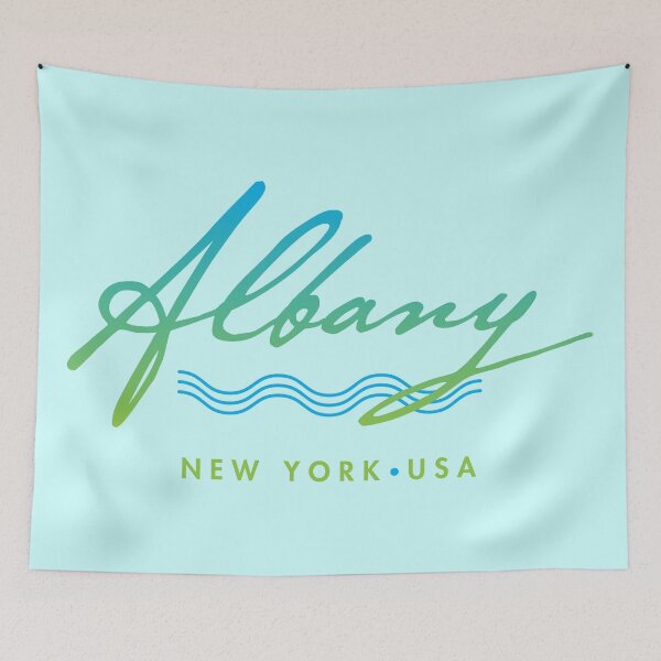 Item preview, Albany New York Typographic Design designed and sold by Futurebeachbum.