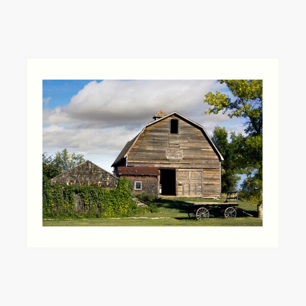 Livery Barn Rowely, Alberta Art Print