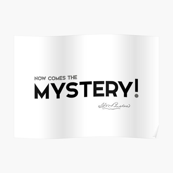now comes the mystery - henry ward beecher Poster