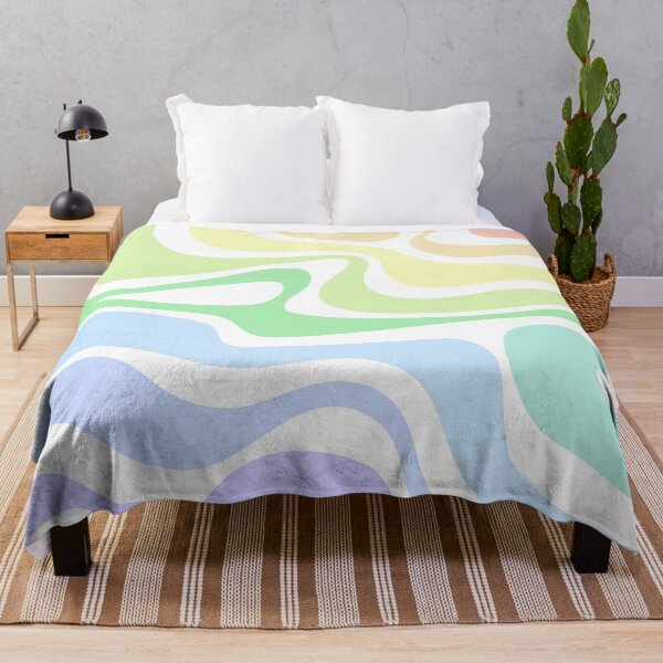 Item preview, Pattern waves rainbow print designed and sold by alinaluna.