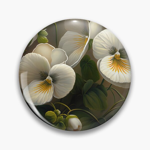 Item preview, White Violas  designed and sold by Vanover Designs.
