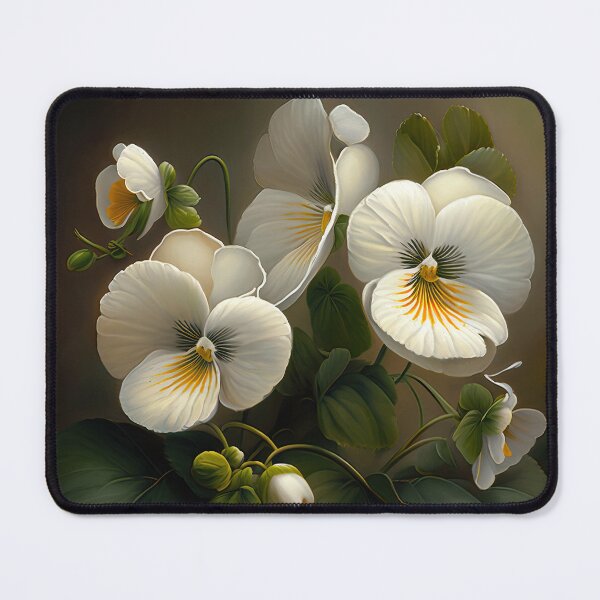 Item preview, White Violas  designed and sold by Vanover Designs.