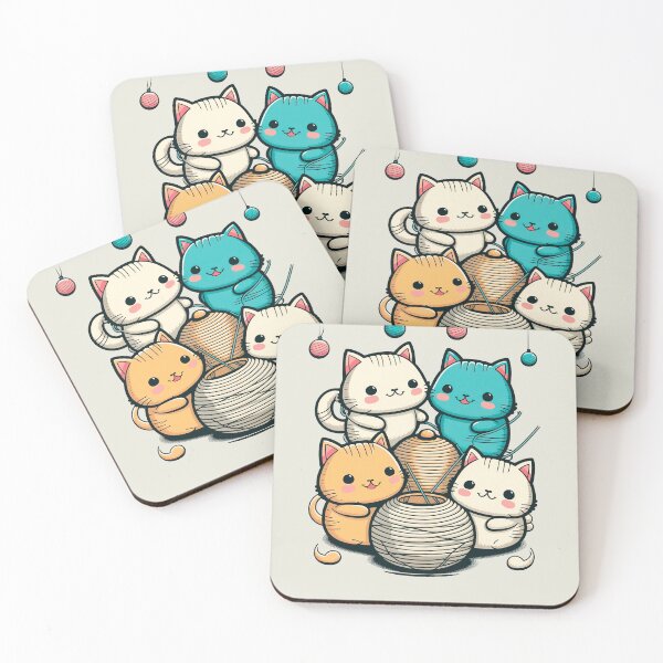 Item preview, Funny and cute cat with a ball of wool designed and sold by JOLI Design.