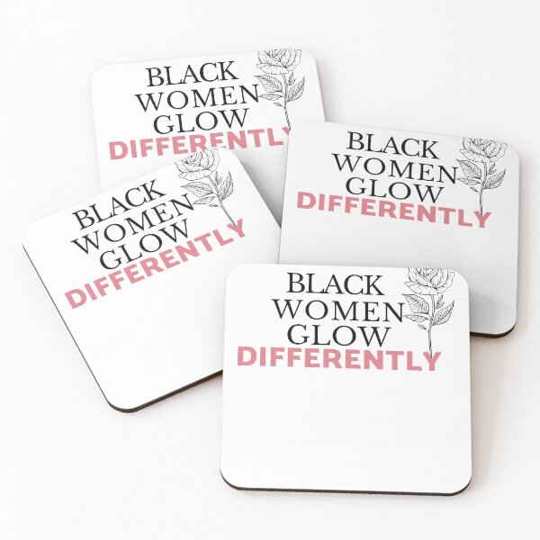 Item preview, funny-cute-tee-black women glow differently shirt-black women glow-black women glow differently-empowering tee-strong great idea-empowerment graphic design designed and sold by Nicetyshop.