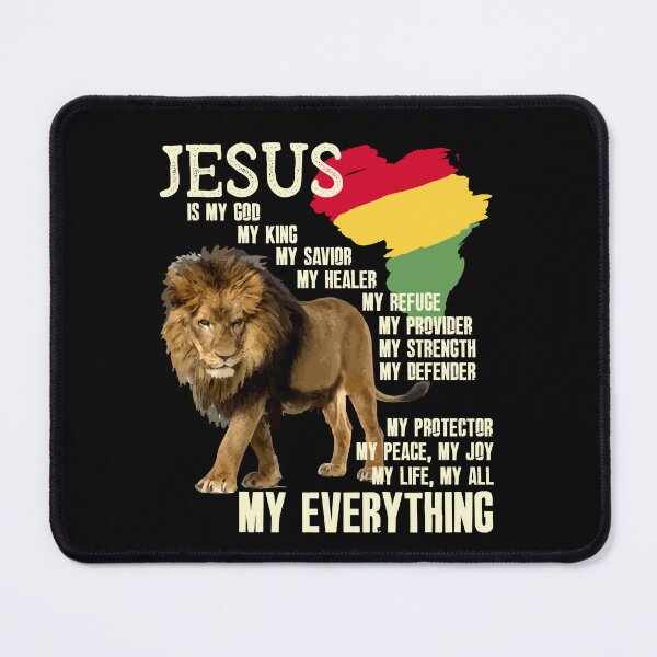 Item preview, Jesus Is My God My King Black History Month BLM Melanin Lion designed and sold by Dressed For Duty.