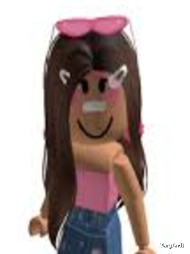 Roblox Pink Preppy Girl | Sticker