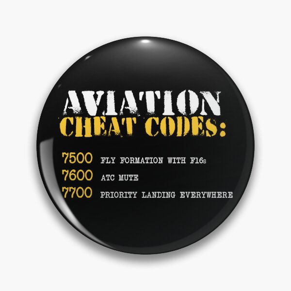 Item preview, Funny Aviation - Cheat Codes - Air Traffic Control and Pilot Humor designed and sold by Ikaroots.