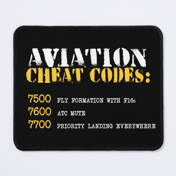 Item preview, Funny Aviation - Cheat Codes - Air Traffic Control and Pilot Humor designed and sold by Ikaroots.