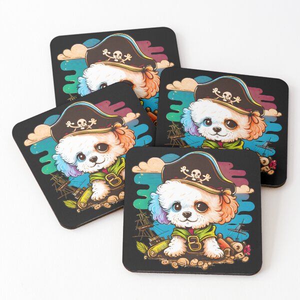 Item preview, Bichon Dog Pirate designed and sold by Leonardo Palumbo.