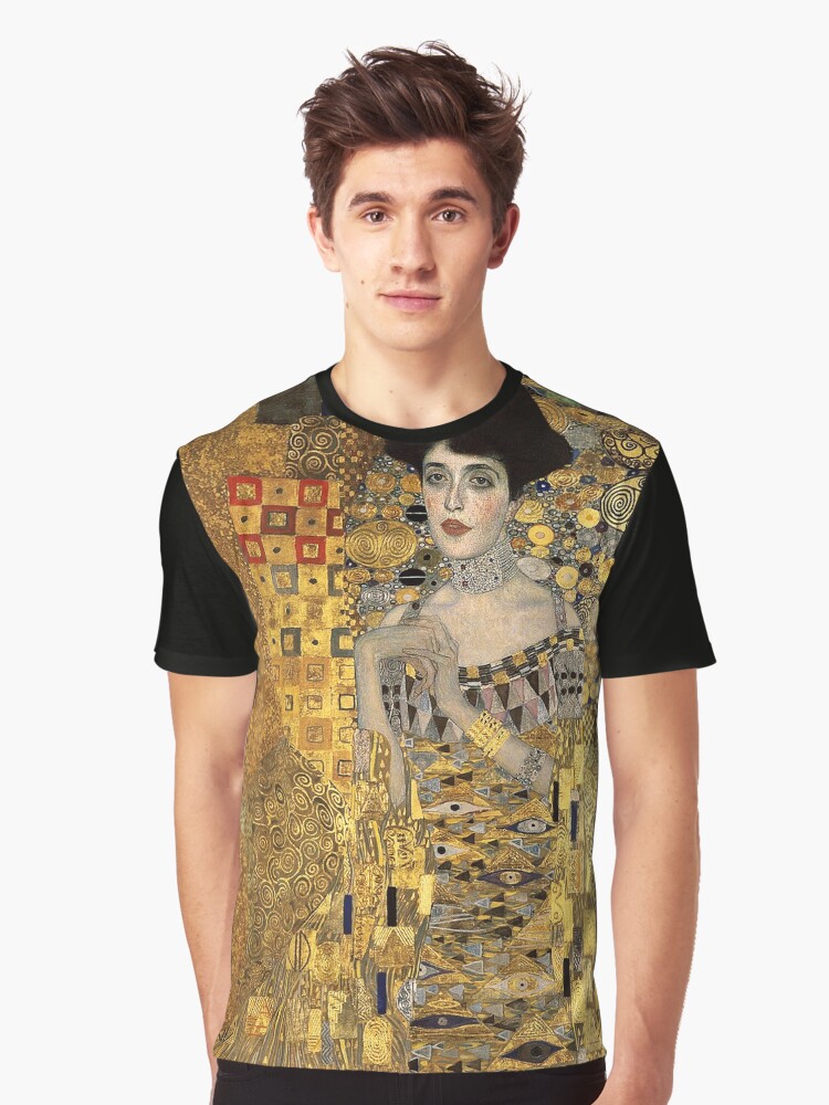 Aperçu 1 sur 5. T-shirt graphique avec l'œuvre Gustav Klimt, Adèle Bloch-Bauer créée et vendue par timelessfancy.