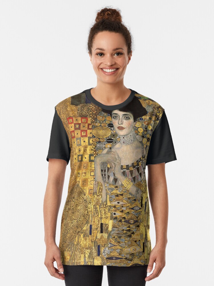 Aperçu 2 sur 5. T-shirt graphique avec l'œuvre Gustav Klimt, Adèle Bloch-Bauer créée et vendue par timelessfancy.