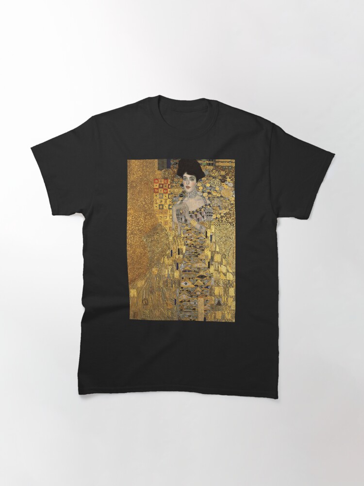 Aperçu 3 sur 7. T-shirt classique avec l'œuvre Gustav Klimt, Adèle Bloch-Bauer créée et vendue par timelessfancy.