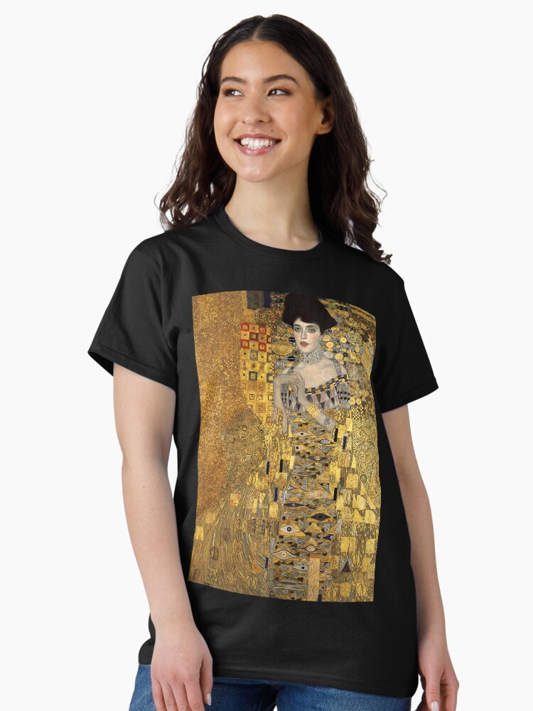 Aperçu 2 sur 7. T-shirt classique avec l'œuvre Gustav Klimt, Adèle Bloch-Bauer créée et vendue par timelessfancy.