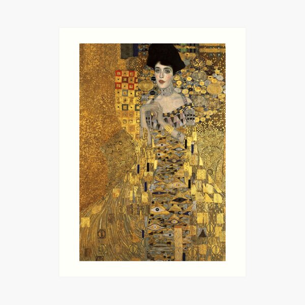 Gustav Klimt Adele Bloch Bauer Art Print For Sale By Timelessfancy   Aps,504x498,small,transparent Pad,600x600,f8f8f8.u2 