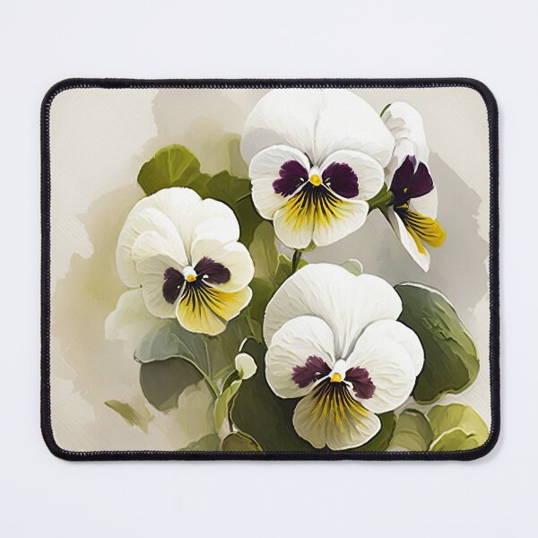 Item preview, White Violas  designed and sold by Vanover Designs.