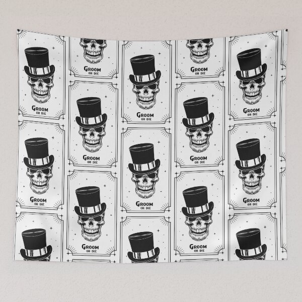 Item preview, Groom Or Die Til Death Do Us Part Gothic Wedding designed and sold by mysticblvd.