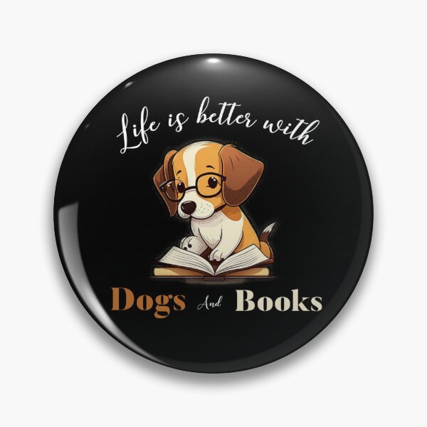 Item preview, Life is better with dogs and books designed and sold by Sarvgya Verma.