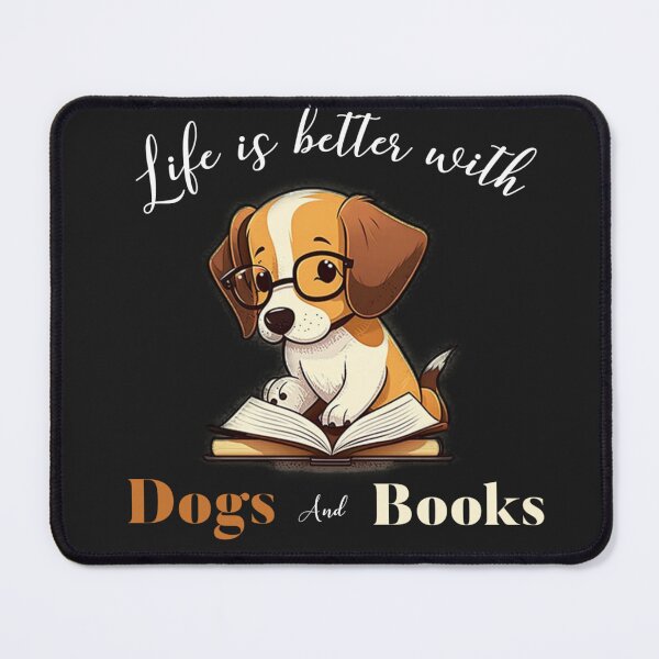 Item preview, Life is better with dogs and books designed and sold by Sarvgya Verma.