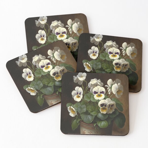 Item preview, White Violas  designed and sold by Vanover Designs.