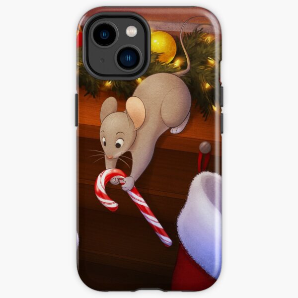 Christmas Stocking Mice iPhone Tough Case