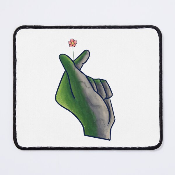 Item preview, Mossy Stone Finger Heart designed and sold by ArtzDeeva.