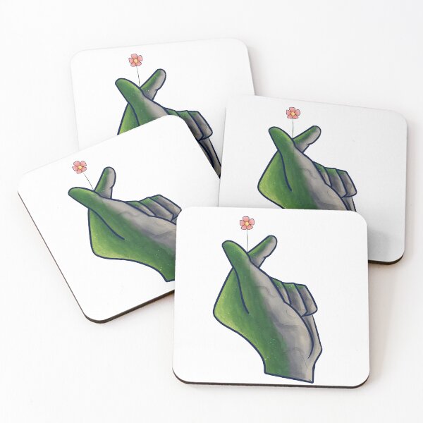 Item preview, Mossy Stone Finger Heart designed and sold by ArtzDeeva.