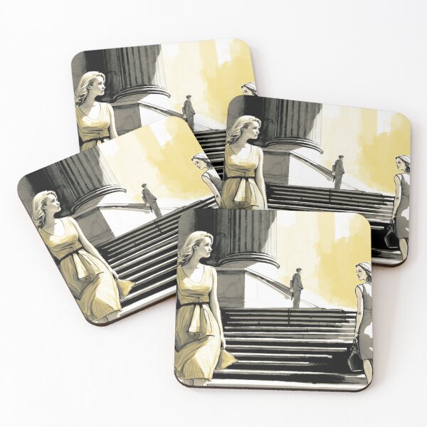 Item preview, Steps of the Met New York Gossip Girl Woman designed and sold by ArtfulAmbitions.