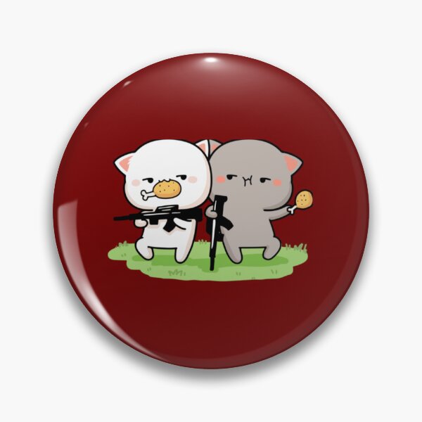 Item preview, Cat peach and goma  Eating And Shooting   designed and sold by stefaniehecker1.