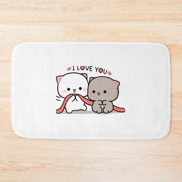 Item preview, Cat peach and goma  I love you   designed and sold by stefaniehecker1.