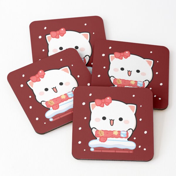 Item preview, Cat peach and goma  The snow   designed and sold by stefaniehecker1.