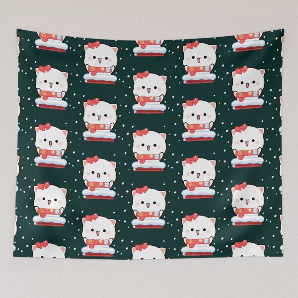 Item preview, Cat peach and goma  The snow   designed and sold by stefaniehecker1.