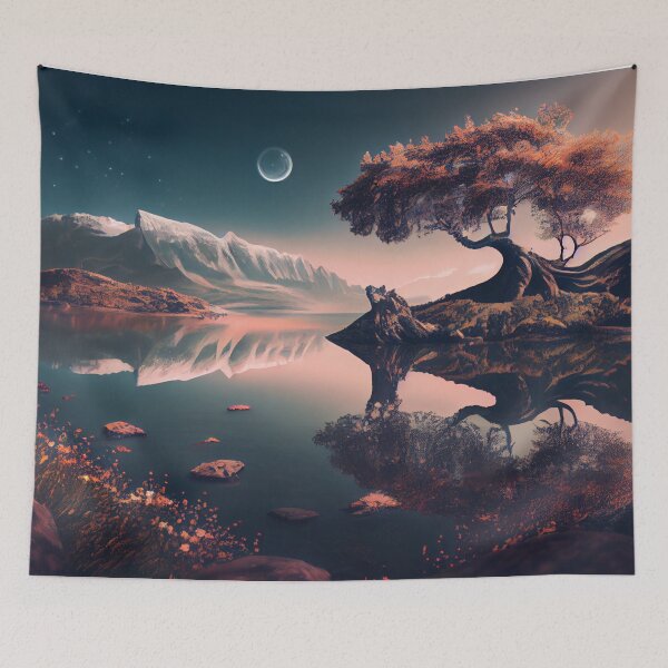 Item preview, Moonlit Lake designed and sold by Goddess888.