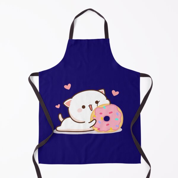 Item preview, Mochi Mochi Peach Cat - Peach In Love with a Donut designed and sold by stefaniehecker1.