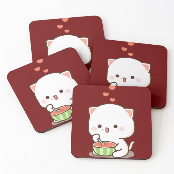 Item preview, Mochi Mochi Peach Cat Long      designed and sold by stefaniehecker1.